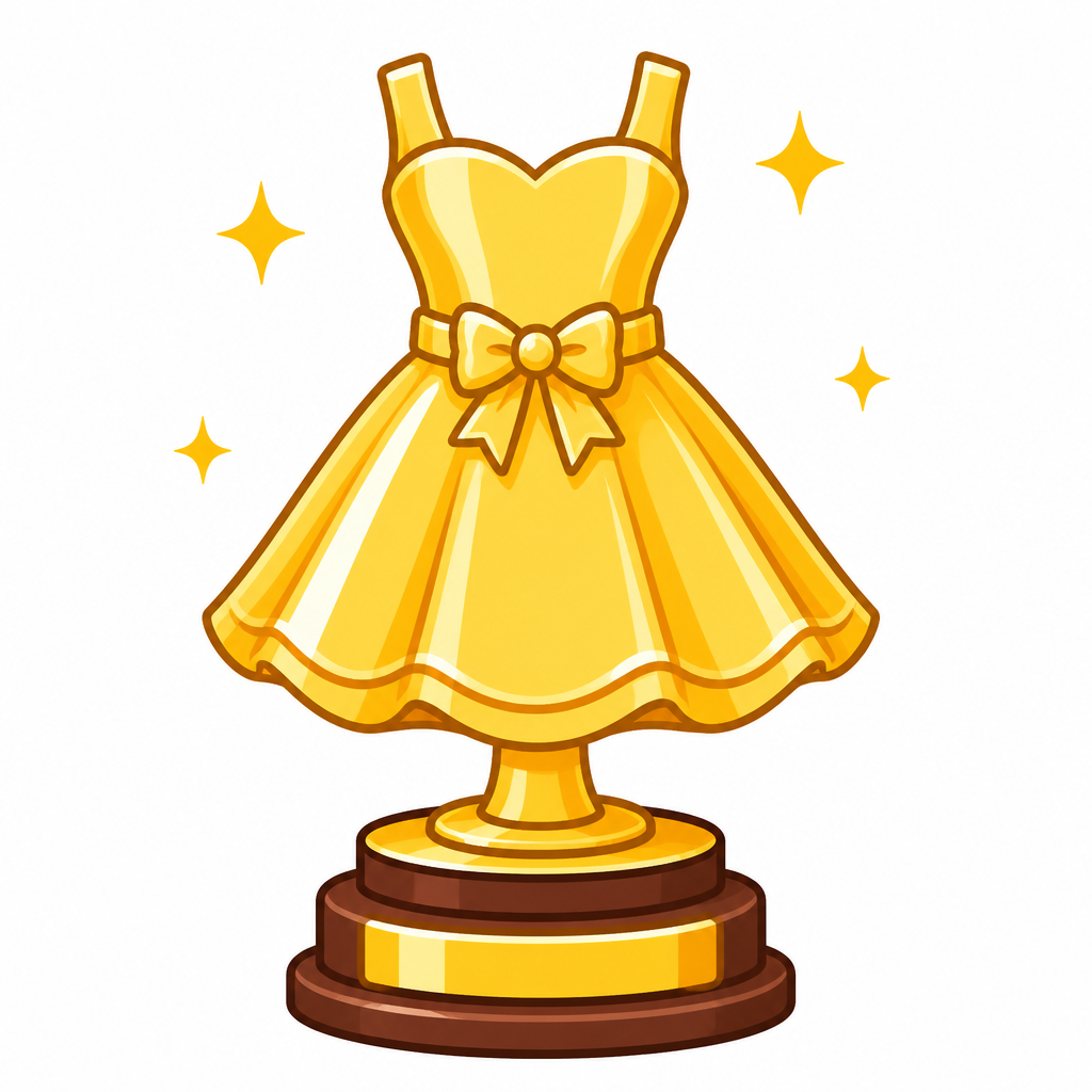 Golden trophy dress